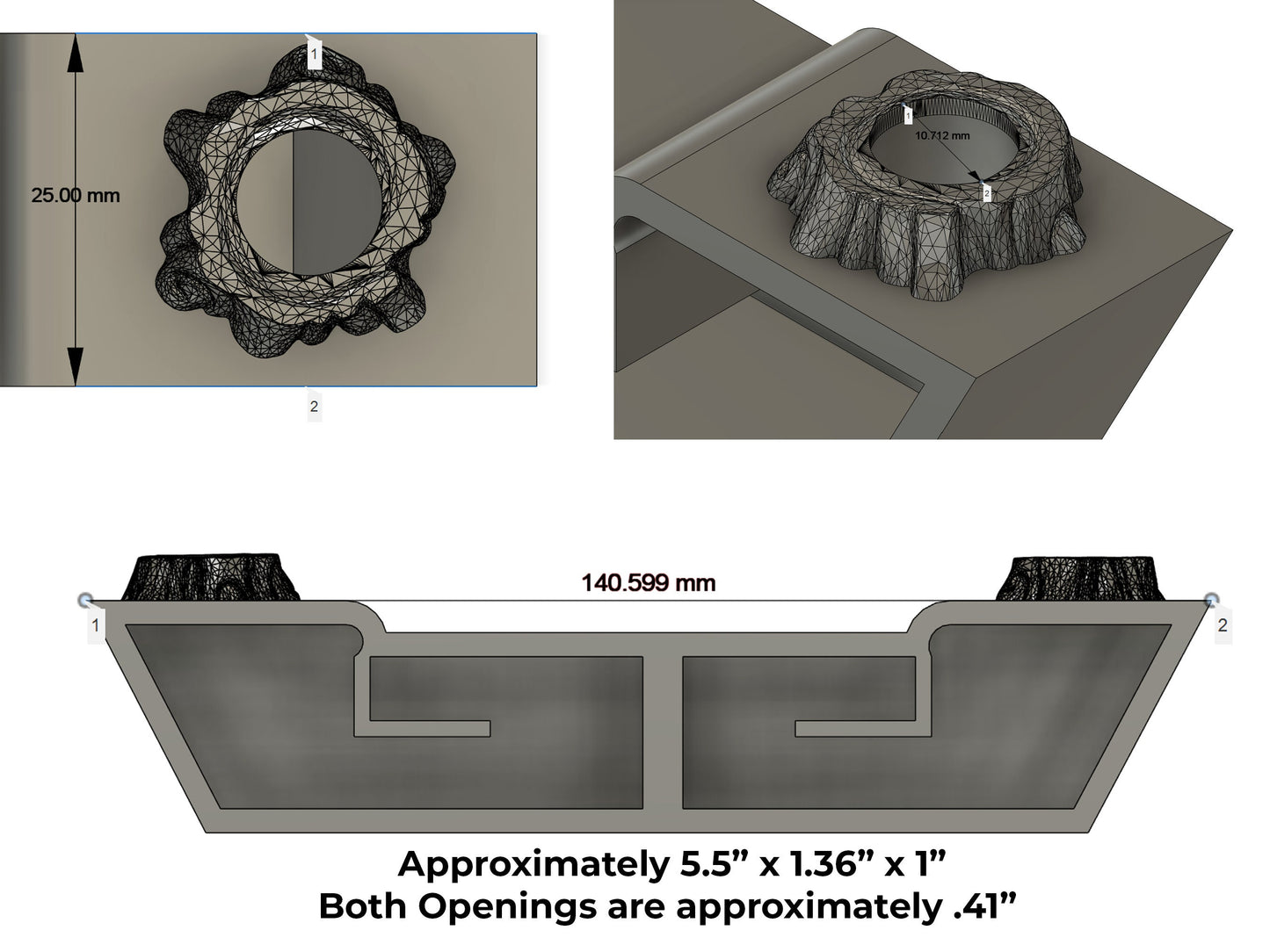 Premium Shrimp Hide with Tree Trunk Entrances